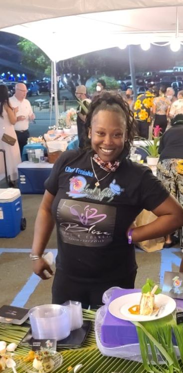 Chef Tenisha at a catered event