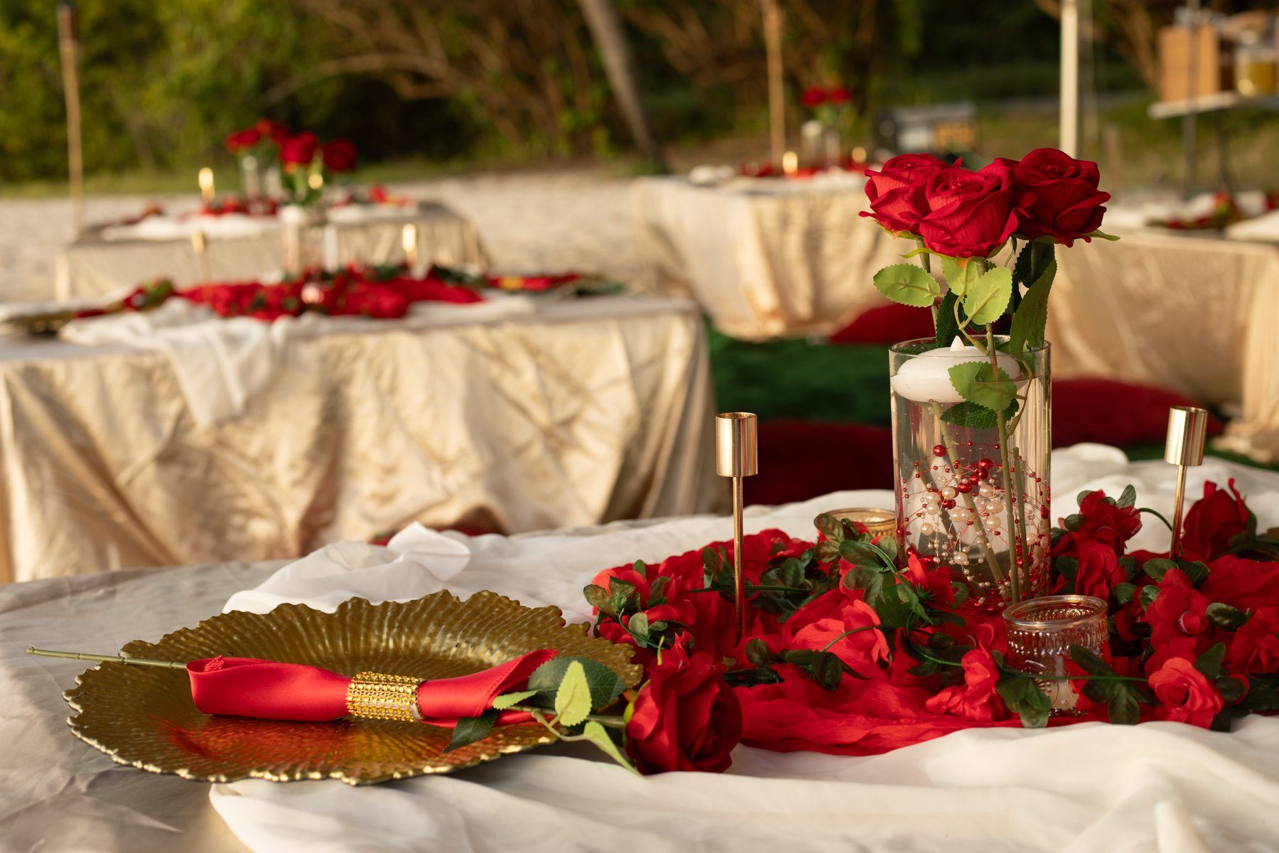 Sweet & Spicy Sensations Valentine's Day beachside dinner by Sweet & Spicy Sensations