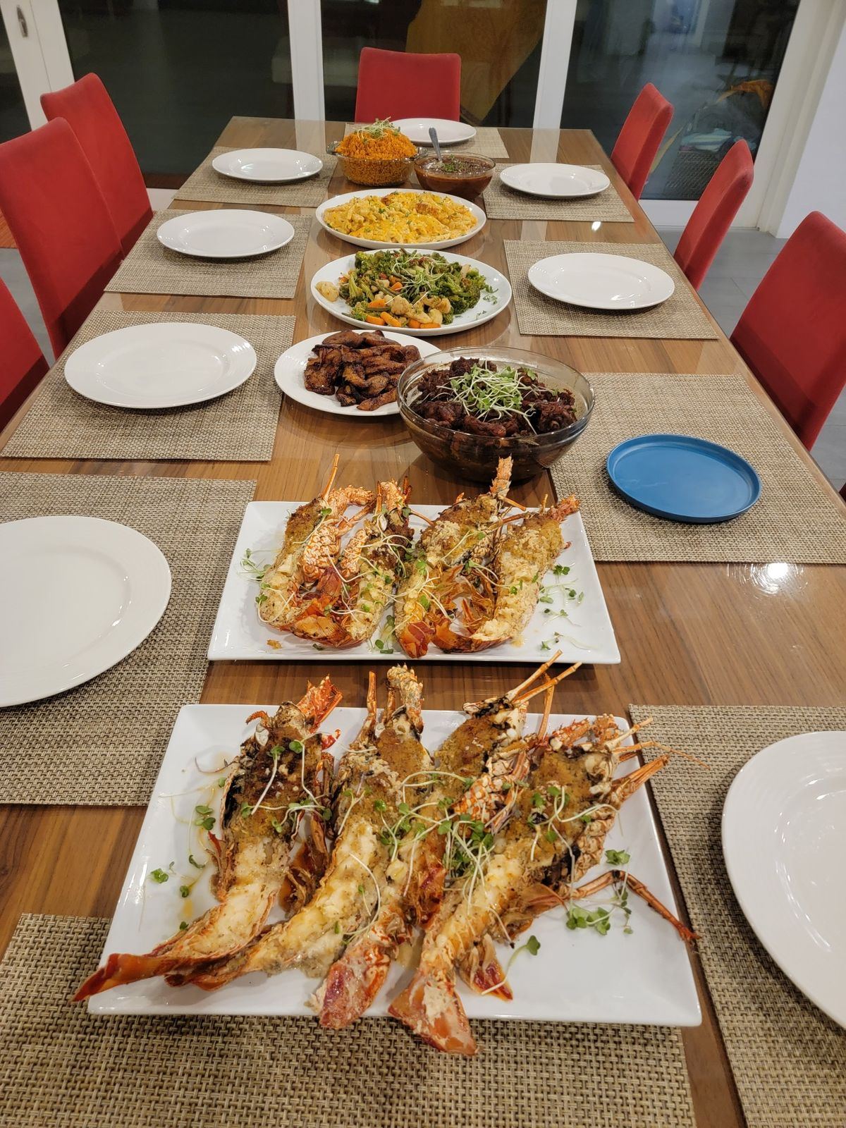 Private lobster dinner prepared by Chef Tenisha