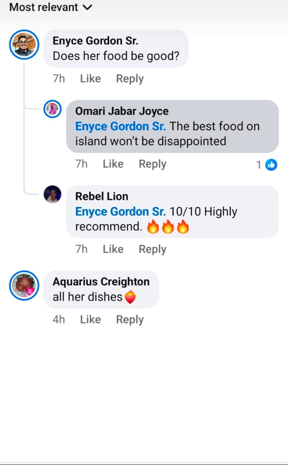 Sweet & Spicy Sensations client review