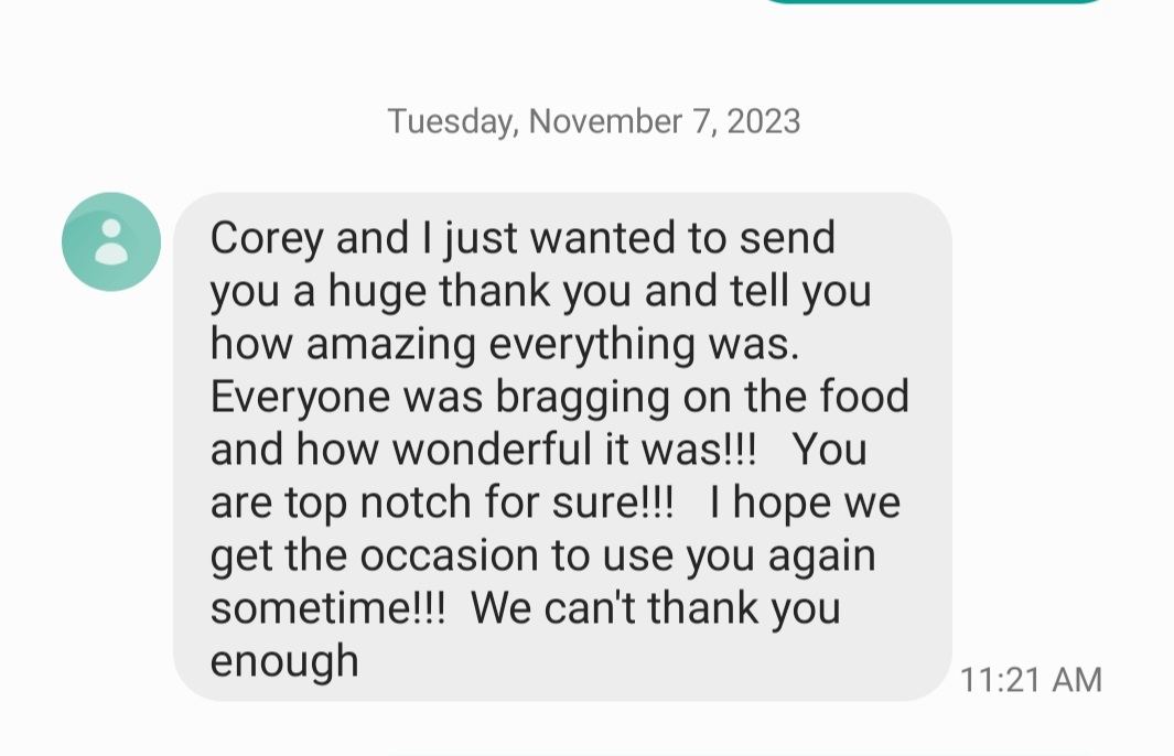Sweet & Spicy Sensations client review